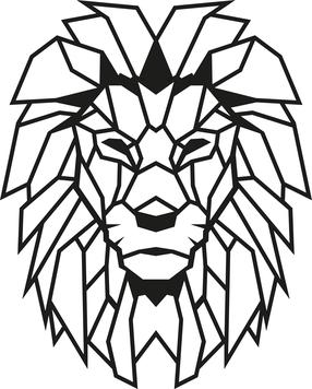 Sienos dekoracija Wallity Lion, 40 cm x 50 cm