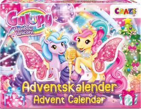 Advendikalender Unicorn, mitmevärviline