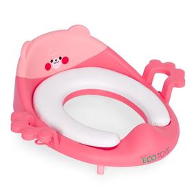 Apmācības tualetes sēdeklis EcoToys PP104, rozā krās., 37 cm x 37 cm x 40.5 cm