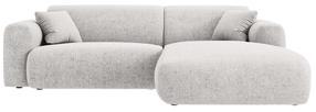 Kampinė sofa Cosmopolitan Design Nolio Haga 06, šviesiai pilka sp., dešininė, 170 x 235 cm x 72 cm