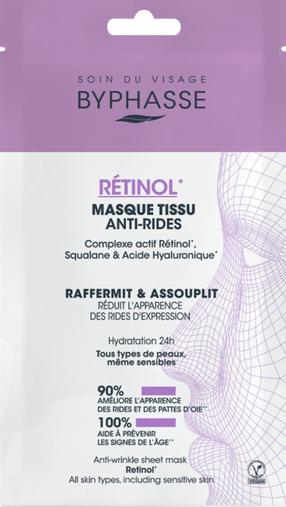 Näomask, ühekordne Byphasse Retinol Anti-Wrinkle, 18 ml