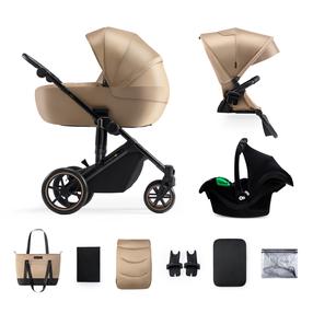 Universālie rati KinderKraft Prime 2 3in1, bēša krās.