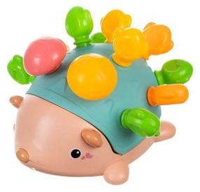 Attīstoša rotaļlieta, ezis Kruzzel, 12 cm, daudzkrāsaina