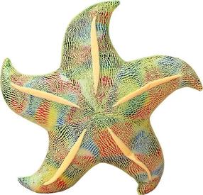 Pliušinis žaislas jūrų žvaigždė Lean Toys, žalia sp., 45 cm