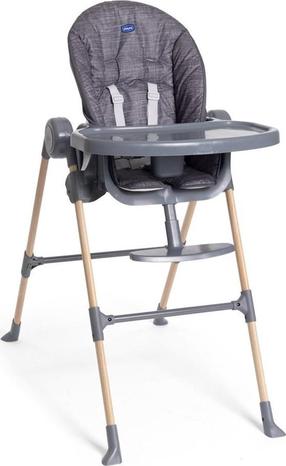 Стульчик для кормления Chicco Polly Essential, графитовый цв.