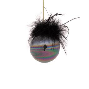 Eglutės žaisliukas Christmas Touch EBD341730, juoda sp., 8 cm, stiklas