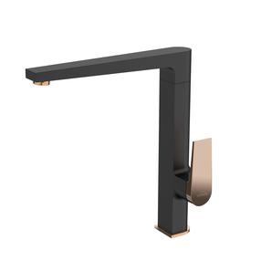 Virtuves jaucējkrāns Invena Midnight BZ-35-014-V, zelta krās./melna krās.