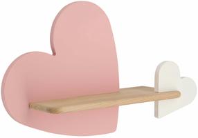 Светильник настенный Candellux Lighting IQ Kids Heart 21-03874, LED, 4000 °К, 1 x 5 Вт, коричневый цв./белый цв. / розовый цв.