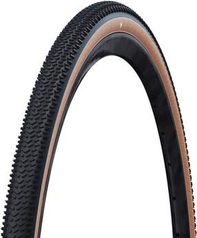 Велосипедная шина Schwalbe G-One R Evo TLE/TS/SR 50-622, резина/нейлон, коричневый цв./черный цв., 28", 2"