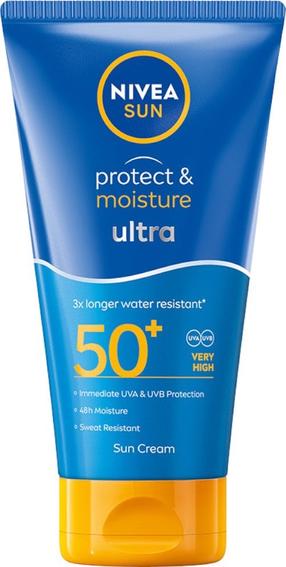 Средство для ухода за загаром для лица Nivea Protect & Moisture Ultra SPF50+, 150 мл