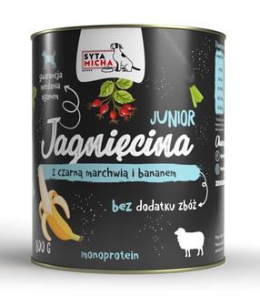 Šlapias šunų maistas Syta Micha Junior Lamb with Black Carrot and Banana, 0.8 kg