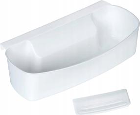 Pakabinamas krepšelis Wenko, plastikas, 32.5 cm x 9 cm, balta sp.