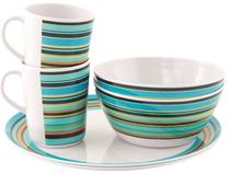 Turistinių indų rinkinys Easy Camp Melamine, melaminas, įvairių spalvų