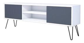 ТВ стол Kalune Design Hare, антрацитовый цв./белый цв., 140 см x 30 см x 50 см