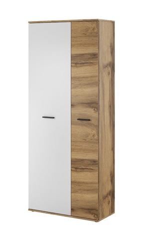 Riidekapp Santo Typ A, tamm v./valge v., 80 cm x 35 cm x 190 cm