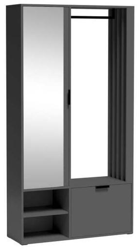 Spinta Milo Uni, grafito sp., 100 cm x 33 cm x 189.4 cm, su veidrodžiu