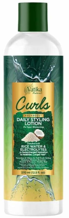 Matu losjons Dabur Vatika Naturals Curls Aquaboost Daily Styling Lotion, 370 ml