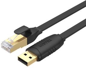 Laidas Unitek RJ-45 to USB-A Y-SP02001B USB Type-A, RJ-45, 1.8 m, juoda sp.