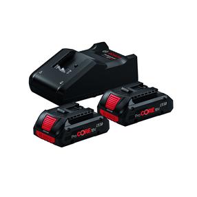 Akumuliatoriaus ir įkroviklio komplektas Bosch Professional, 18 V, li-ion, 4000 mAh