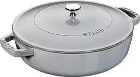 Keptuvė su dangčiu Staub, Ø 24 cm, ketus, juoda sp.
