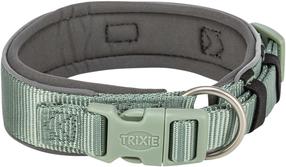 Ошейник для собак Trixie Premium Padded, графитовый цв./шалфей зеленый цв., 270 - 350 мм x 25 мм, XS/S