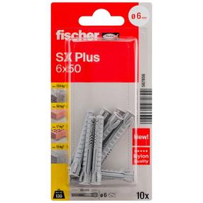Kaištis Fischer SX Plus, plytoms/betonui, 6 mm x 50 mm, 10 vnt.
