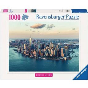 Puzle Ravensburger Beautiful Skylines New York, 50 cm x 70 cm, 1000 gab., daudzkrāsaina