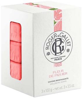 Muilas Roger & Gallet Fleur de Figuier, rožinis greipfrutas/muskusas/figos, 300 g, 3 vnt.