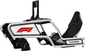 Žaidimų kėdė Playseat Formula Intelligence F1, 168 x 61.5 x 73.5 cm, balta sp./juoda sp.