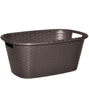Skalbinių krepšys Jotta Rattan, 60 l, ruda sp., 40 cm x 60 cm x 25 cm