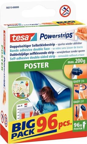 Kleebis Tesa Powerstrips Poster, kodu jaoks läbipaistev v.