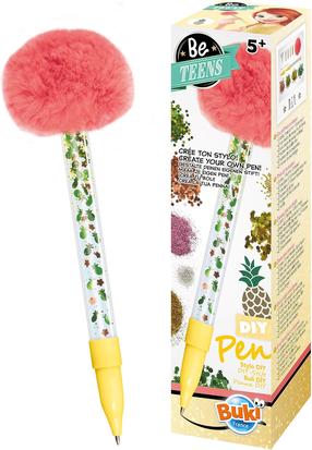 Radošais komplekts, pildspalvu dekorēšanas komplekts Buki France Be Teens Pineapple, dzeltena krās./rozā krās.