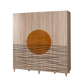 Шкаф Kalune Design Loni 4 974, коричневый цв., 52 см x 180 см x 192 см