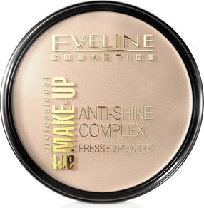 Kompaktinė pudra Eveline Anti Shine Complex, šviesiai ruda sp., 31 transparent, 14 g