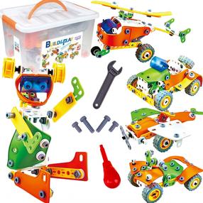 Konstruktors Woopie Build & Play, 163 gab., daudzkrāsaina