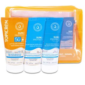 Ķermeņa kopšanas komplekts Topicrem Sun Protect SPF50, 3 x 50 ml