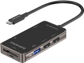 USB jaotur Promate PrimeHub-Lite, 14 cm