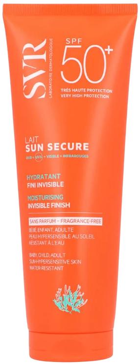 Молочко для ухода за загаром для тела/для лица SVR Sun Secure Invisible Finish Unscented SPF50+, 250 мл