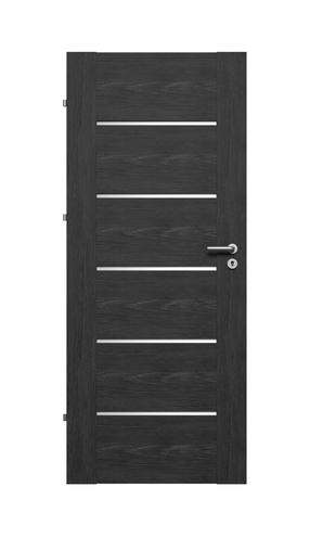 Vidaus durų varčia Domoletti Atlanta, kairinės, antracito ąžuolo sp., 203 x 74.4 x 4 cm