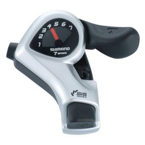 Käiguvahetuse nupp, parempoolne Shimano Tourney SL-TX50 7-speed ESLTX50R7AT, plastik, must v./hall v.