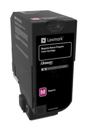 Tintes printera kasetne Lexmark 74C2SME, violeta krās.