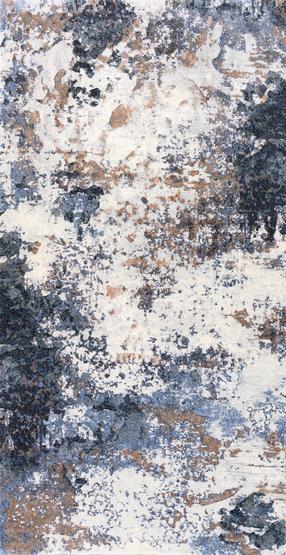 Paklājs Domoletti Argentum 063-0395 7656, daudzkrāsains/zila krās./brūna krās., 150 cm x 80 cm