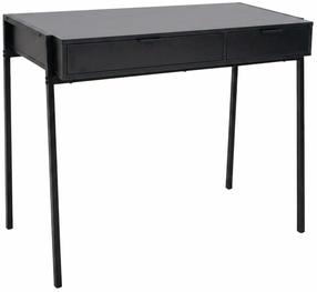 Rakstāmgalds ar atvilktnēm Akord Furniture Factory Zentia, 100 cm x 45 cm, 80.5 cm, melns krās.