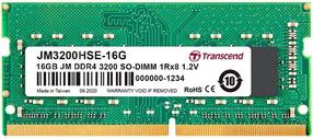 Operatīvā atmiņa (RAM) Transcend JetRam JM3200HSE-16G, DDR4 (SO-DIMM), 16 GB, 3200 MHz