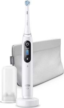 Elektrinis dantų šepetėlis Braun Oral-B iO 8 Alabaster, balta sp.