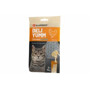 Kārumi kaķiem Flamingo Deli Yumm, zivs/vistas gaļa, 0.070 kg