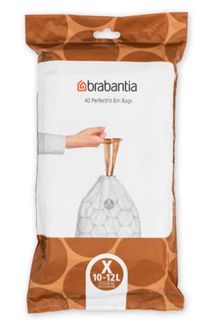 Šiukšlių maišai Brabantia PerfectFit X, 12 l, 40 vnt.