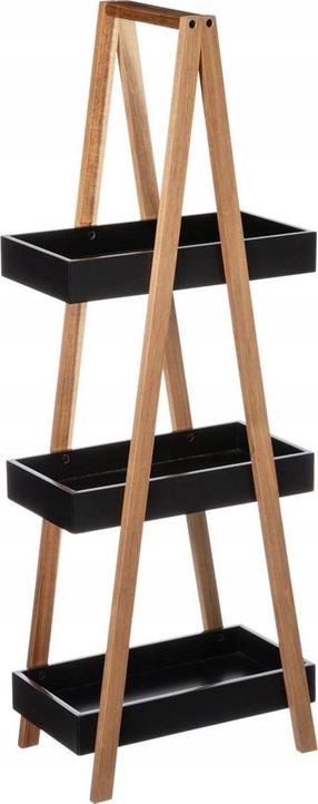 Vonios lentyna 5five Simply Smart, ruda sp./juoda sp., 20 cm x 30 cm x 82 cm