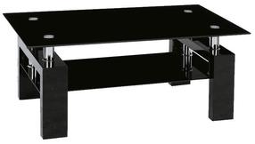 Žurnalinis staliukas Modern Lisa II, juodas, 100 cm x 60 cm x 55 cm