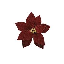 Dirbtinė gėlė, puansetija Christmas Touch, raudona sp., 30 cm
